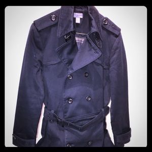 Navy Blue Trench Coat